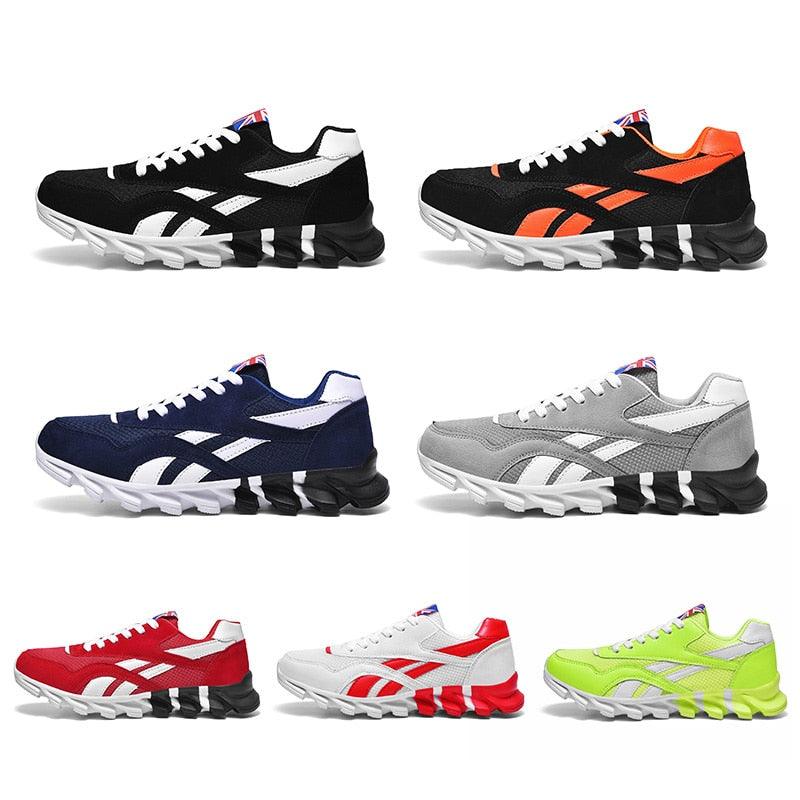 Spring Autumn Sneakers for Men - Plus Size 46 Running Shoes - Air Mesh Outdoor Sports Shoes Breathable Shoes Man White Black Blue (MSC3)(MSC7)(MSA1)(MCM)(MSA2)(1U12) - Deals DejaVu