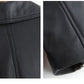 New Autumn Oversized Black Long Womens Leather Jacket - Long Sleeve Sipper Spring Loose Faux Leather Coat Streetwear (TB8B)(TB8A)(TP3)(1U23) - Deals DejaVu