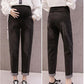 Trending Winter Maternity Leggings - Warm Trousers Plus Velvet Clothes Pregnancy Pants For Pregnant Women Thickened Leggings Clothing Pants (1U4) (Z2)