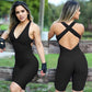 Sexy Backcross Women Bodysuit Sleeveless Textured Jumpsuit - Women One Piece Gym Sport Workout Fitness Rompers For Female Summer (2U24)(BAP)(TBL)