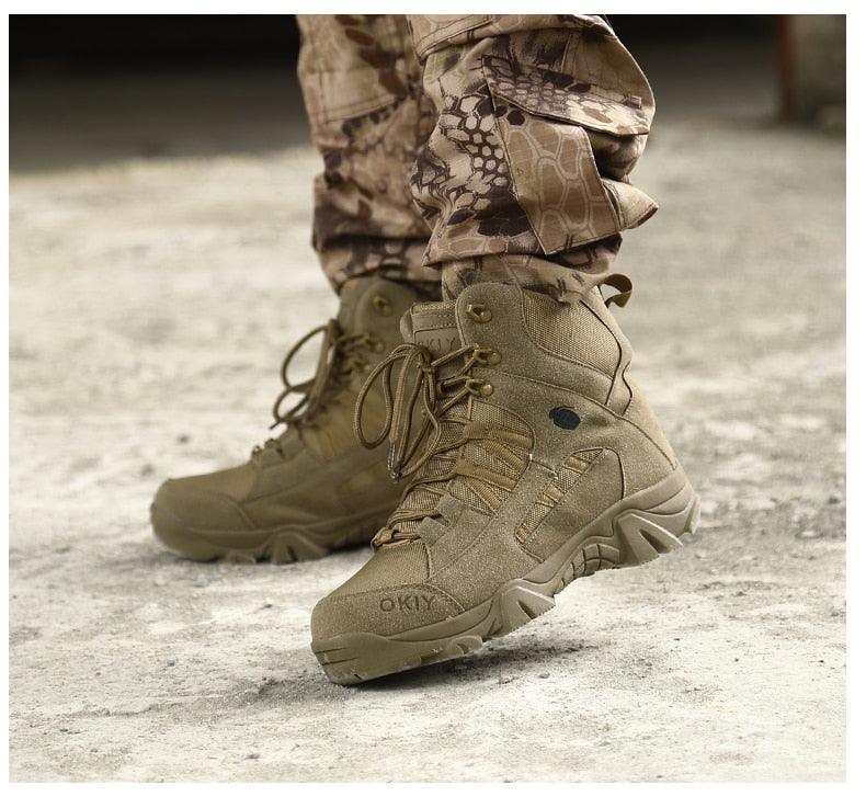 New Footwear Military Tactical Mens Boots Special Force Leather Desert Combat Ankle Boot Army Men Shoes Plus Size 39-46 (MSB1)(MSF6)(MSB4) - Deals DejaVu