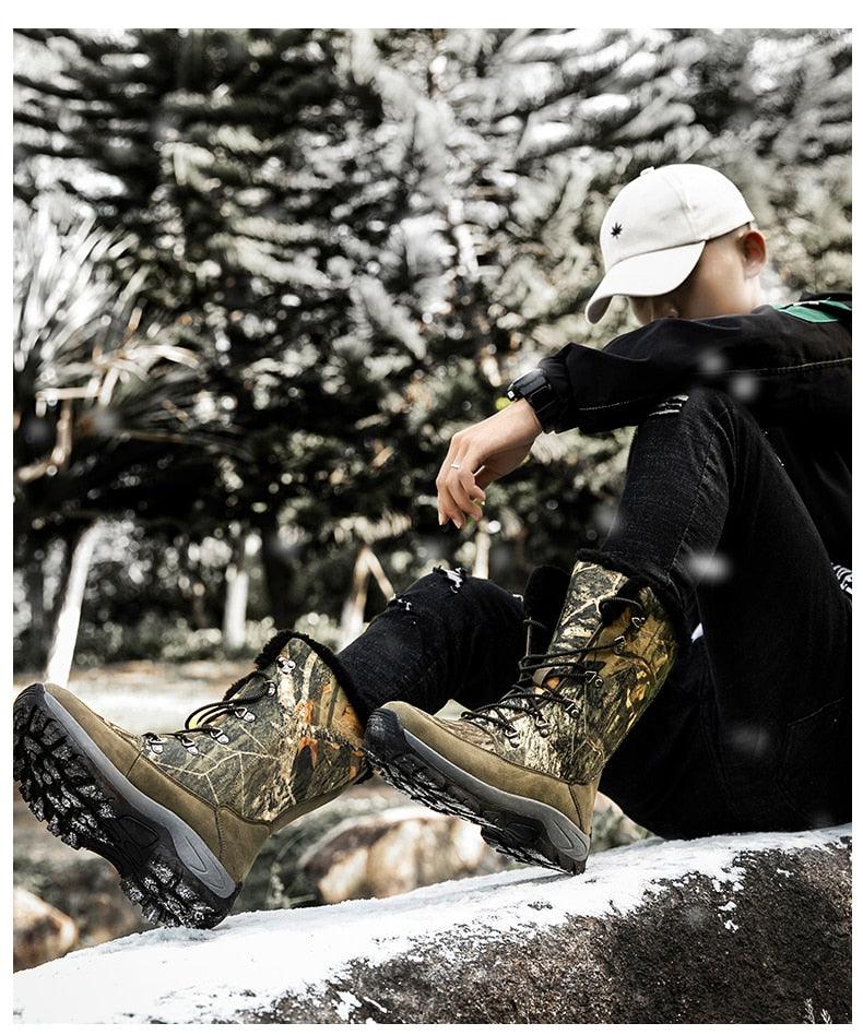 New Warm Plush Snow Boots High Top Boots Winter Camouflage Desert Boots Outdoor Anti-Slip Ankle Boots Combat Army Boots (MSB1)(MSF6)(MSB4) - Deals DejaVu
