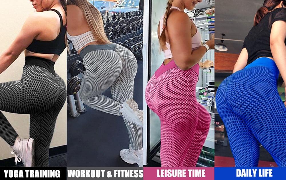 Great Sexy Booty Leggings - Women Textured Scrunch Butt Legging - Fitness Sport Leggins Push Up Anti-Cellulite Gym Pants Women Clothes (2U24)(BAP)(TBL)