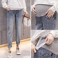 Trending Winter Maternity Leggings - Warm Trousers Plus Velvet Clothes Pregnancy Pants For Pregnant Women Thickened Leggings Clothing Pants (1U4) (Z2)