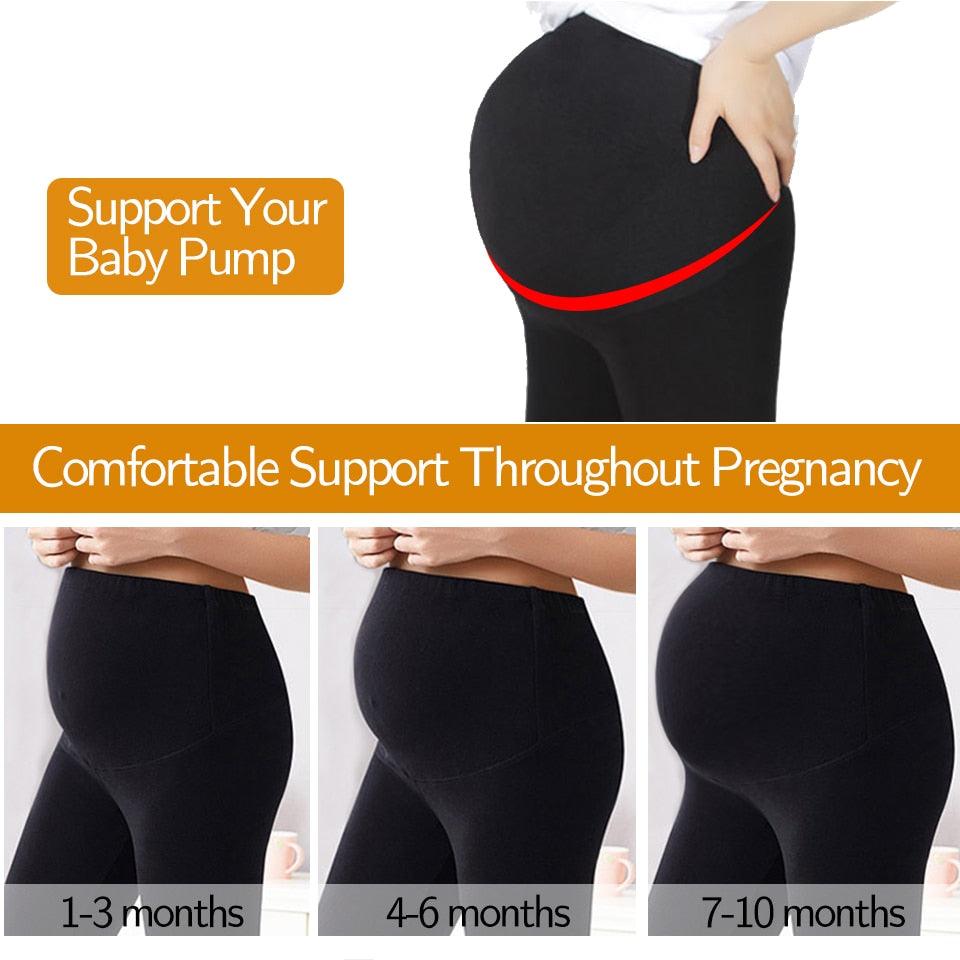 Nice High Waist pregnancy Leggings - Skinny Maternity clothes for pregnant women - Belly Support Knitted Leggings - Body Shaper Trousers (D6)(2Z7)(F6)(1U4)(7Z2) - Deals DejaVu