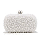 New Women Full Pearl Small Evening Clutch - Festa Chic Embroidery Beading Luxury Handbag Shoulder Chain Design Wedding Purse (WH1)(WH6)(1U43) - Deals DejaVu