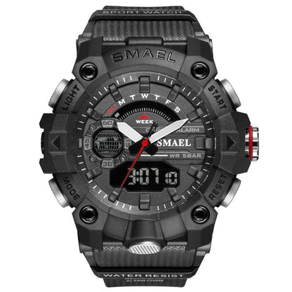 Military Watches - Men Sport Watch - New 50M Waterproof Wristwatch Stopwatch Alarm LED Light (MA9)(RW)(1U84)