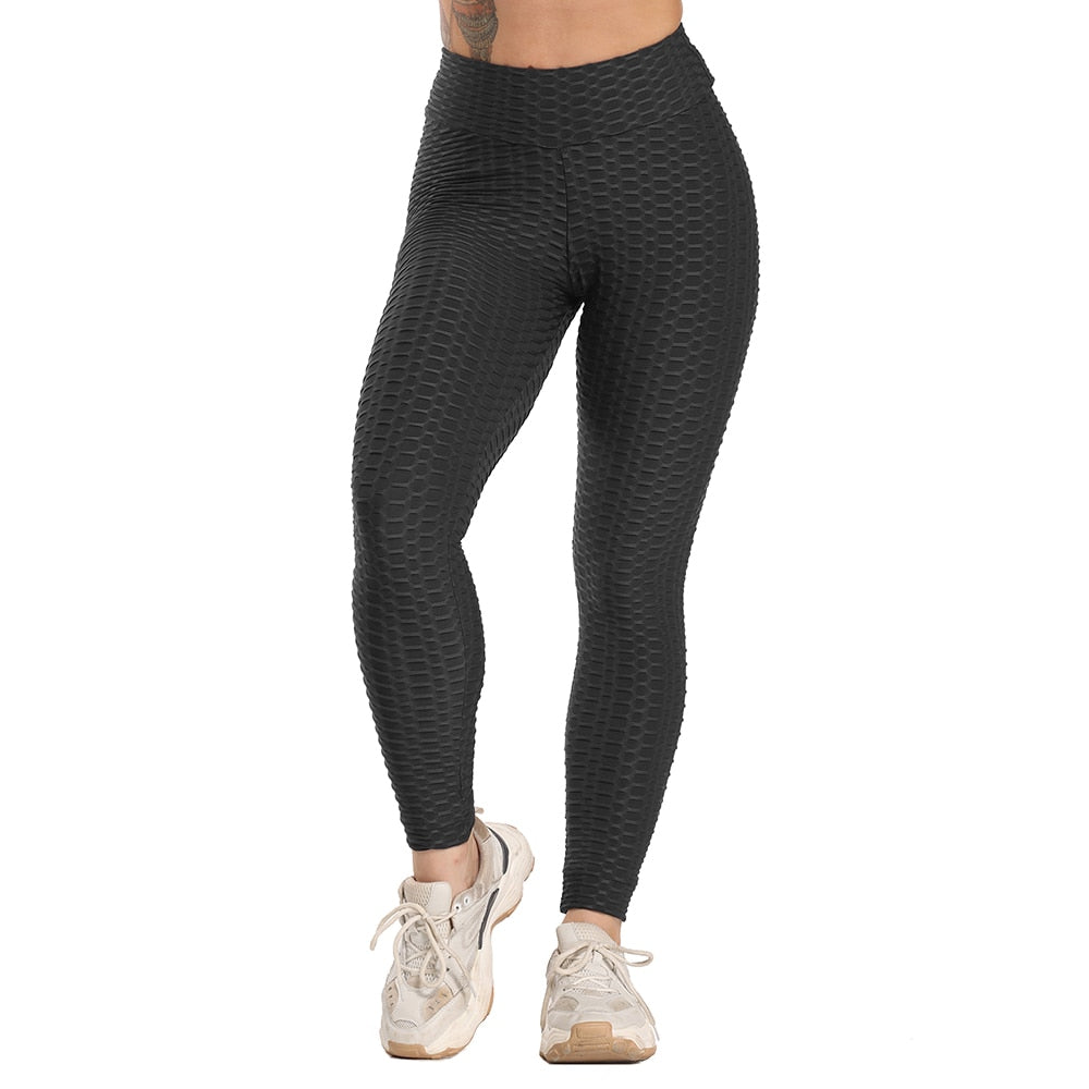 Plus Size Scrunch Leggings Women Black Anti-Cellulite Leggings - High Waist Fitness Leggings Bodybuilding Jeggings Women Pants XS-4XL (2U24)(BAP)(TBL)