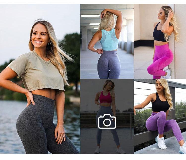 Trending Leggings - Women Seamless Smile Sexy Leggins Mujer High Waist Push Up Women's Sports Pants Gym Exercise Female Clothing (2U24)(BAP)(TBL)