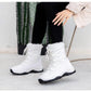 Winter Women Boots Platform Warm Mid-Calf Snow Boots - Ladies Lace-up Comfortable Quality Waterproof (BB2)(CD)(WO4)(BB5)(F38)(3U38) - Deals DejaVu