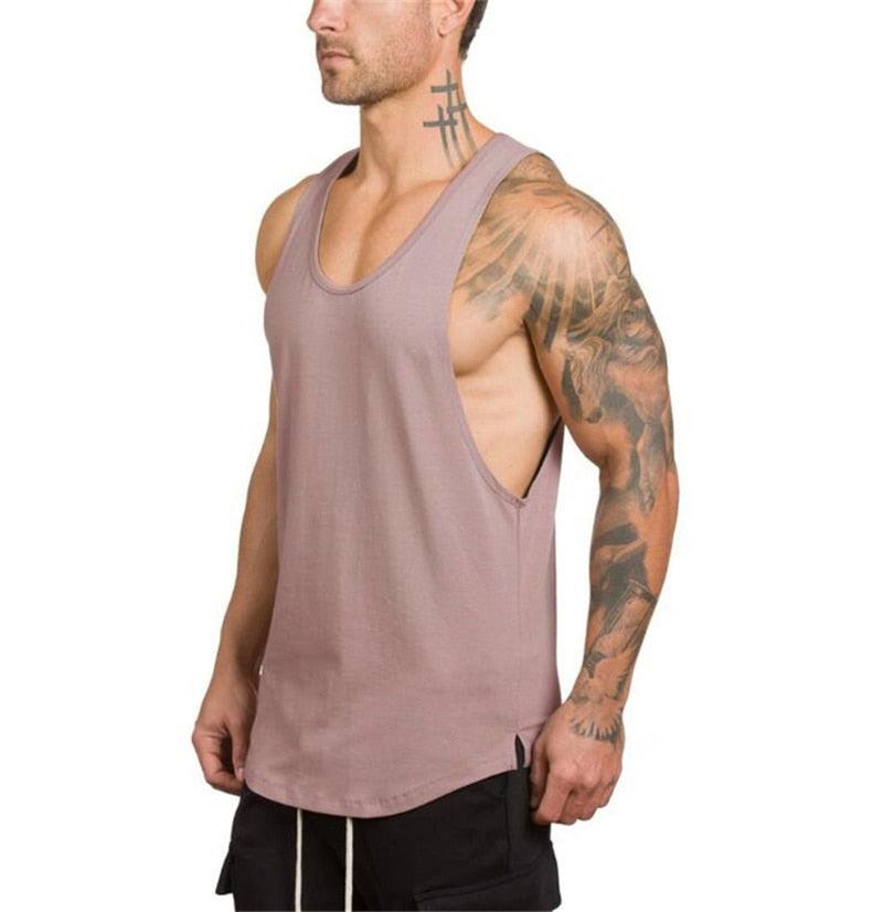 Top Brand gyms clothing - Men Bodybuilding and Fitness Stringer Tank Top Vest sportswear Undershirt -Muscle workout Singlets (TM7)(1U101)(1U100)