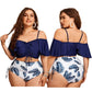 Women Plush Size Bikinis Set - Swimwear  High Waist Swimming Suits - Bathing Beachwear (TB8D)(1U26)(F26) - Deals DejaVu