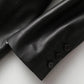 Autumn Black Women Soft Light Faux Leather Jackets - Deep V-Neck Belt Plus Size Elegant Luxury Korean Fashion (TB8B)(TB8A)(TP3)(1U23) - Deals DejaVu