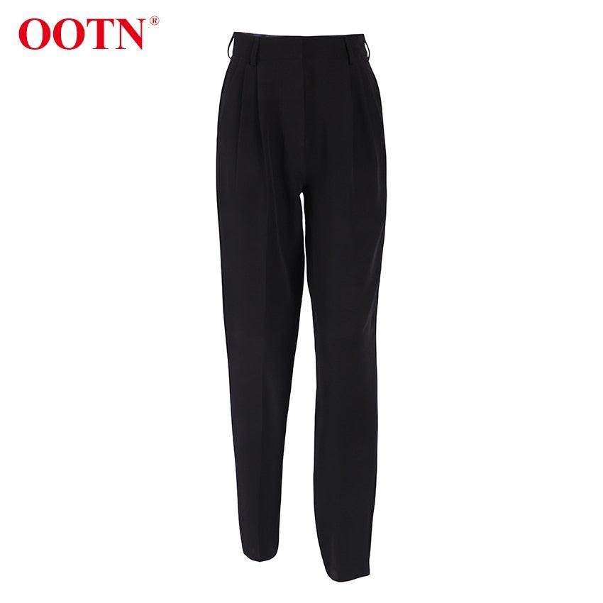 Business Work High Waist Pencil Pants - Women Autumn Elegant Ankle-Length Pants - Office Lady Pleated Quality Wild Pants (BP)(1U25) - Deals DejaVu