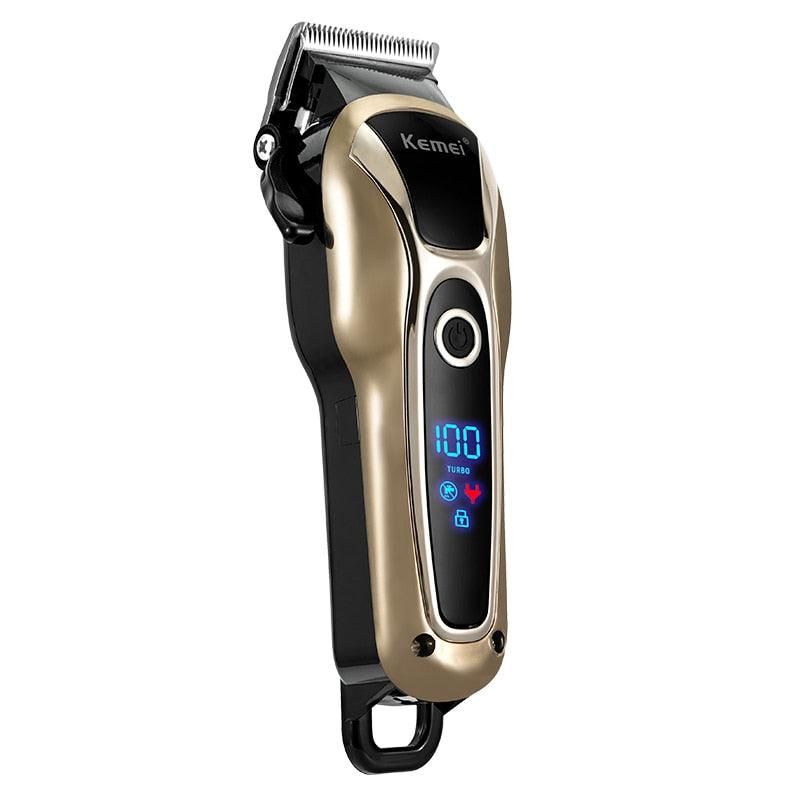 Professional Barber Hair Clipper - Rechargeable Electric T-Outliner Finish Cutting Machine - Beard Trimmer Shaver Cordless Corded (BD6)(1U45)(F45)