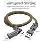 4in1 USB Type C Cable 60W Metal PD Fast Charger Cable USB C to Type C Wire for Samsung Xiaomi iPhone11 MacBook Pro Air iPad (D50)(RS7)