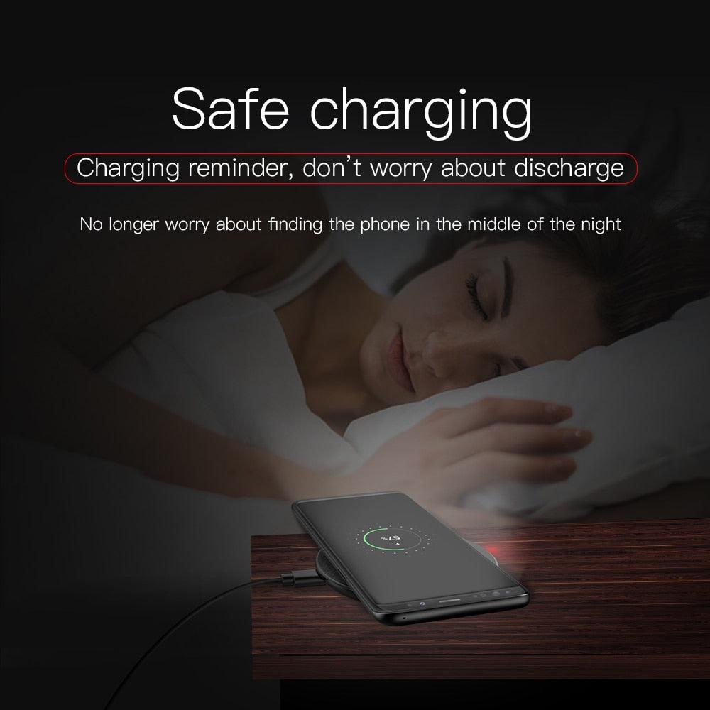 Qi Wireless Charger 5V2A Desktop Wireless Charging Pad For iPhone XR Xs Max X 8 8 Plus for mi mix 2s Samsung Galaxy S9 S8 (RS7)(F50)