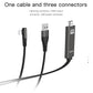Lightning to HDMI Cable HDTV TV Digital AV Adapter 2M USB HDMI 1080P Smart Converter Cable For iPhone 12 Apple TV (D50)(RS7)