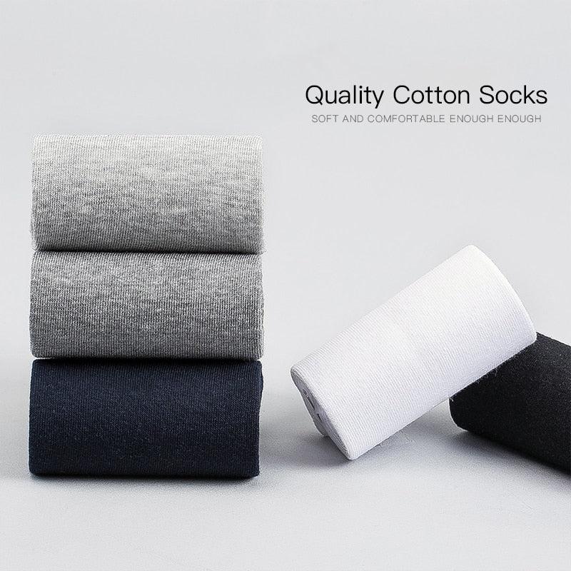 Men's Cotton Socks - New Styles 10 Pairs / Lot Black Business Men Socks - Breathable (TG8)(F92)