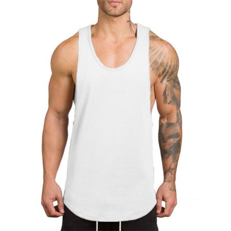 Top Brand gyms clothing - Men Bodybuilding and Fitness Stringer Tank Top Vest sportswear Undershirt -Muscle workout Singlets (TM7)(1U101)(1U100)