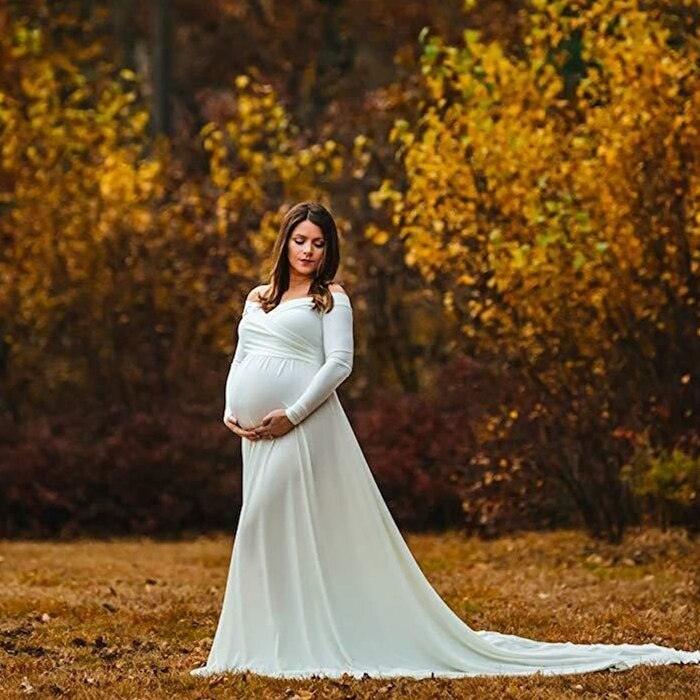 Women 2019 Maternity Dresses For Photo Shoot Long Maxi Dress Maternity Photography Props Cotton Pregnancy Dress Maternity Grown