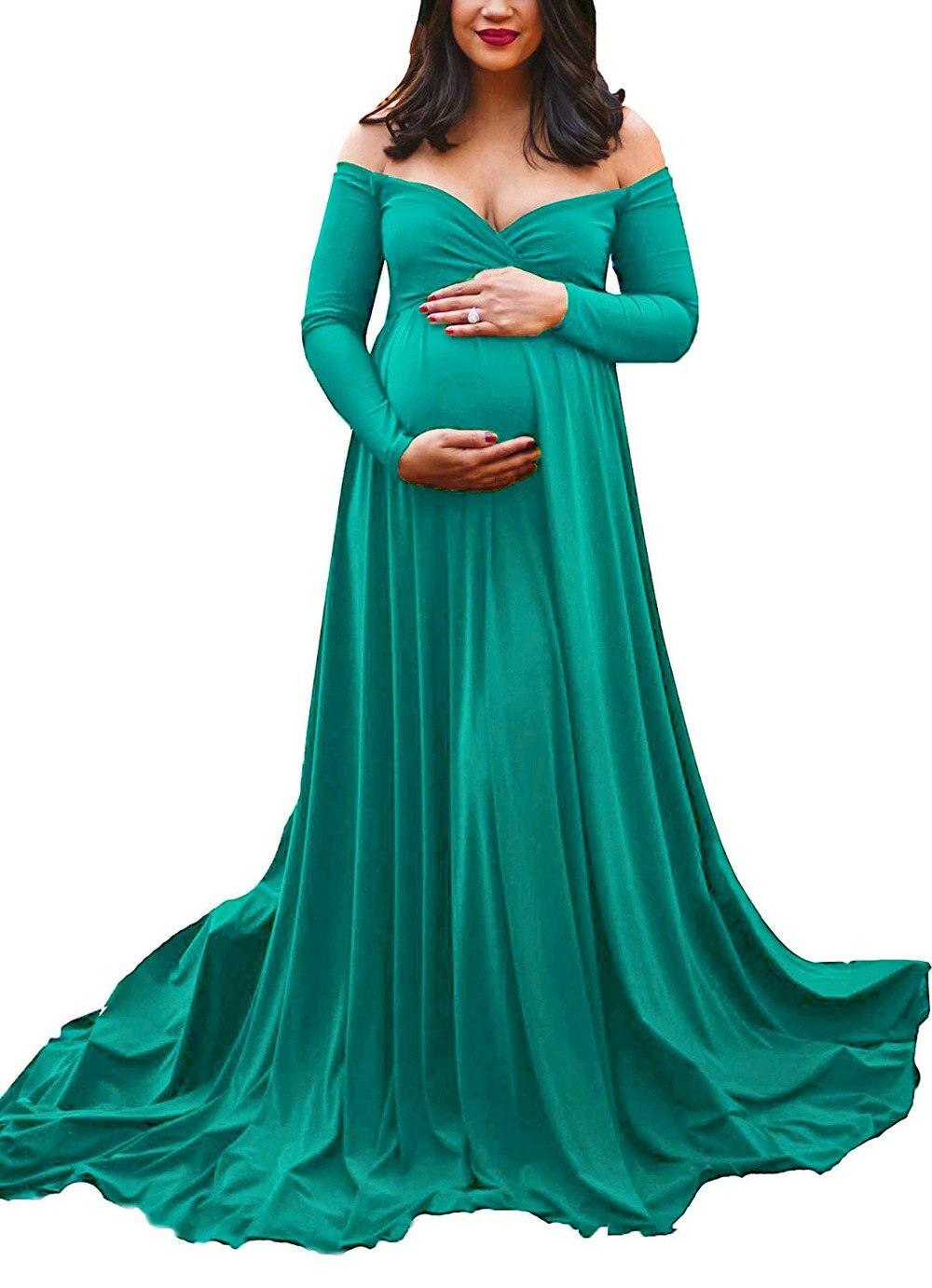 Women 2019 Maternity Dresses For Photo Shoot Long Maxi Dress Maternity Photography Props Cotton Pregnancy Dress Maternity Grown