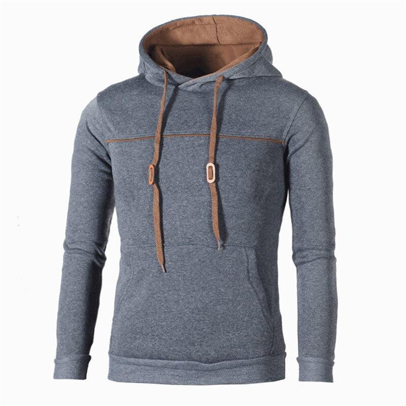 Classic Autumn New Arrival Sportswear Men Sweatshirt - Striped Color Hip-Hop Male Casual Hooded Pullover Hoodie Coat (TM5)(CC1)(1U100)