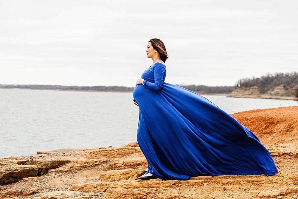 Women 2019 Maternity Dresses For Photo Shoot Long Maxi Dress Maternity Photography Props Cotton Pregnancy Dress Maternity Grown