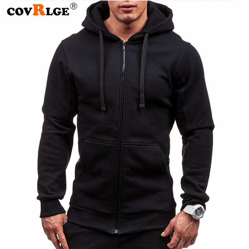 Style Men Hoodies Jacket - Spring Drawstring Zipper Hooded Sweatshirt -Male Long Sleeve Pocket Pullover Autumn Hoodie Coat (TM5)(CC1)(1U100)