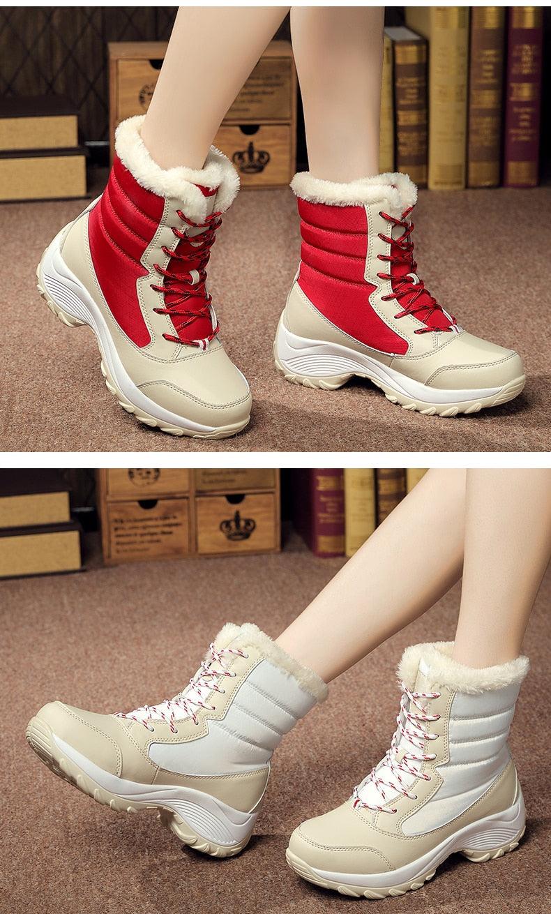 Winter brand warm non-slip waterproof women boots - casual cotton winter autumn boots female (BB2)(CD)(WO4)(BB5)(F38)(3U38) - Deals DejaVu