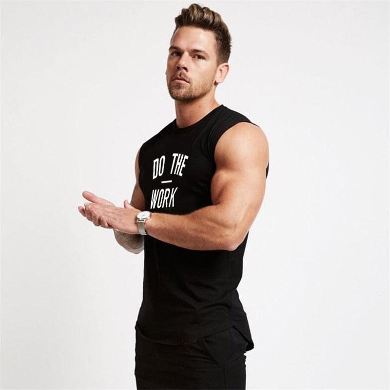 Muscle guy Brand Gyms Clothing Workout Sleeveless Shirt - Tank Top Men Bodybuilding Fitness - Mens Sportwear (TM7)(1U101)(1U100)