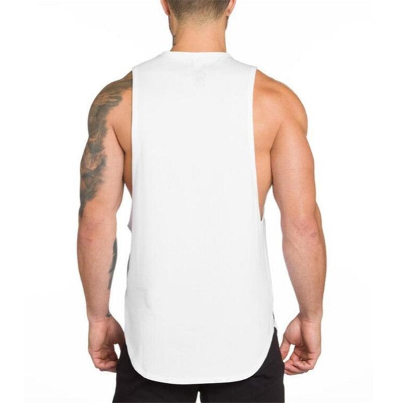 Trending Brand Gym Stringer Clothing Bodybuilding Tank Top - Men Fitness Singlet Sleeveless Shirt Solid Cotton Muscle (TM7)(1U101)(1U100)