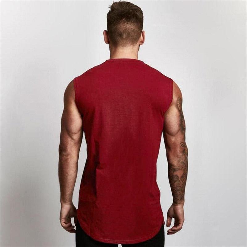 Muscle guy Brand Gyms Clothing Workout Sleeveless Shirt - Tank Top Men Bodybuilding Fitness - Mens Sportwear (TM7)(1U101)(1U100)