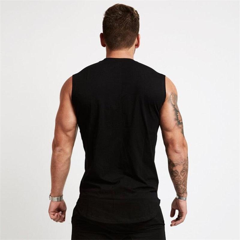 Muscle guy Brand Gyms Clothing Workout Sleeveless Shirt - Tank Top Men Bodybuilding Fitness - Mens Sportwear (TM7)(1U101)(1U100)