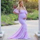 Gorgeous Sling Off Shoulder Maternity Dress Photography Chiffon Cotton Long Pregnancy Mermaid Maxi Gown Baby Shower Photo Shoot Props New (Z6)(1Z1)(2Z1)(3Z1)(7Z1) - Deals DejaVu