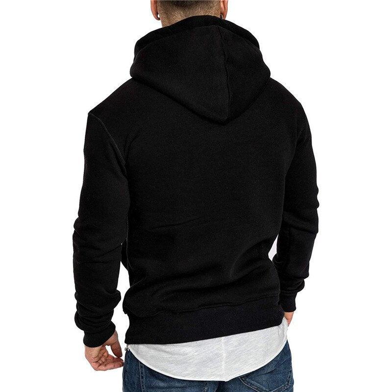 New Fashion Brand Mens Hoodies Spring Autumn Male Casual Hoodies Sweatshirts - Men's Solid Color Hoodies Sweatshirt Top (TM5)(CC1)(1U100)