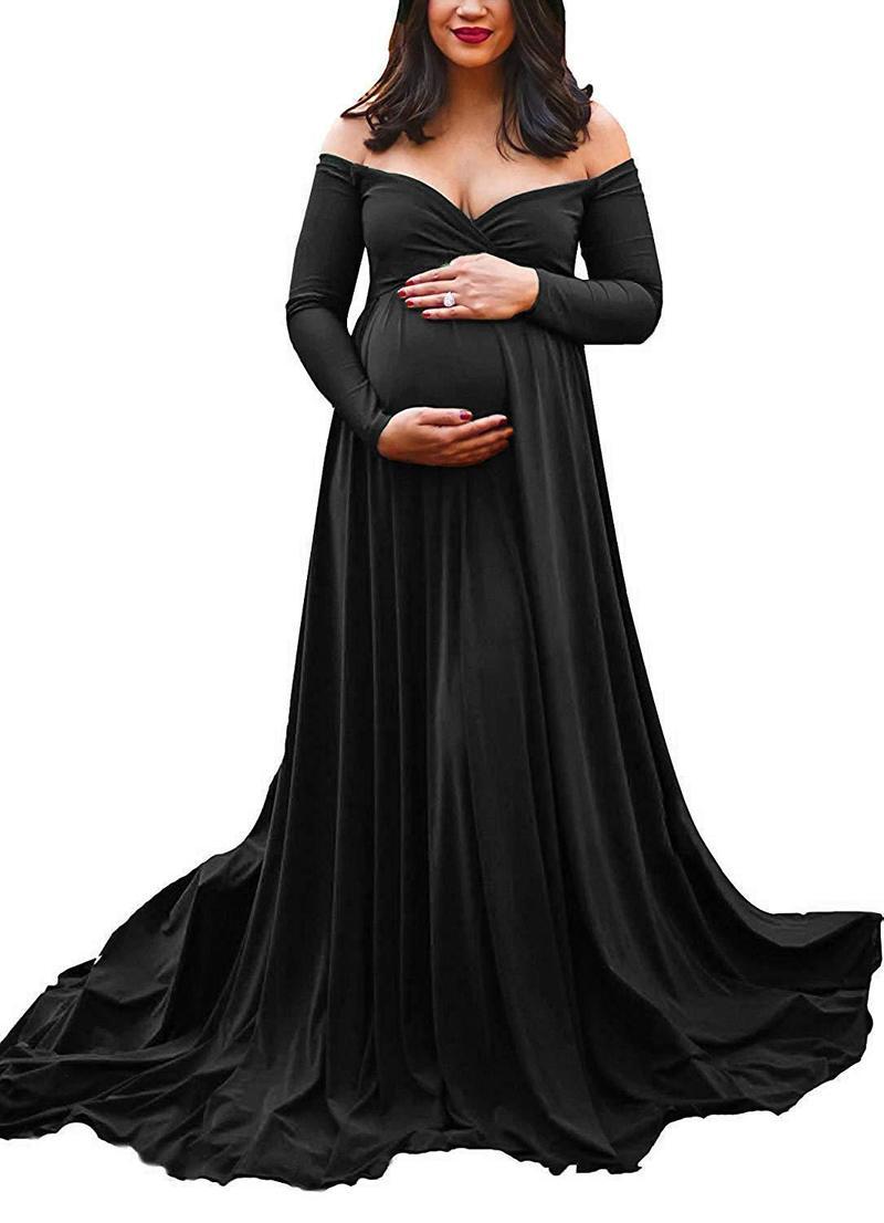 Women 2019 Maternity Dresses For Photo Shoot Long Maxi Dress Maternity Photography Props Cotton Pregnancy Dress Maternity Grown