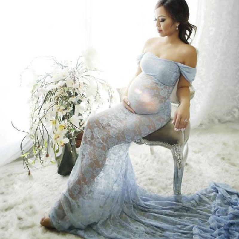 Amazing New Sexy Maternity Dresses For Photo Shoot - Lace Maxi Maternity Gown Clothes (1U5)(Z6)(Z8)(1Z1)(2Z1)(3Z1)(4Z1)(7Z1)