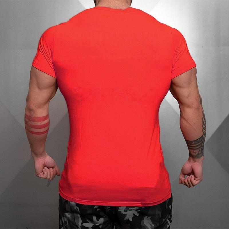 Top Brand Solid Clothing Gyms t-shirt - Mens Fitness Tight t-shirt Cotton Slim fit t shirt men Bodybuilding Summer (TM8)(1U8)(TM7)(1U101)(1U100)