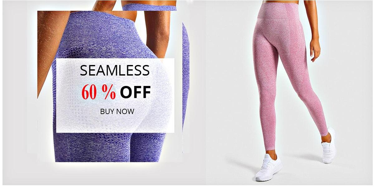 Trending Leggings - Women Seamless Smile Sexy Leggins Mujer High Waist Push Up Women's Sports Pants Gym Exercise Female Clothing (2U24)(BAP)(TBL)