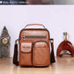 Vintage Style Men Tote Shoulder Bags - PU Handbag - Messenger Bags Large Capacity Male Crossbody Shoulder Bags For Men (3MA1)(LT4)(1U78) - Deals DejaVu