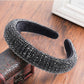 Thick Sponge Velvet Hairbands - Luxury Colored Rhinestones Wild Gorgeous Headband (1U88)