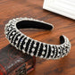 Thick Sponge Velvet Hairbands - Luxury Colored Rhinestones Wild Gorgeous Headband (1U88)