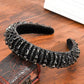 Thick Sponge Velvet Hairbands - Luxury Colored Rhinestones Wild Gorgeous Headband (1U88)