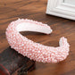 Thick Sponge Velvet Hairbands - Luxury Colored Rhinestones Wild Gorgeous Headband (1U88)