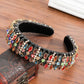 Thick Sponge Velvet Hairbands - Luxury Colored Rhinestones Wild Gorgeous Headband (1U88)