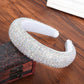 Thick Sponge Velvet Hairbands - Luxury Colored Rhinestones Wild Gorgeous Headband (1U88)