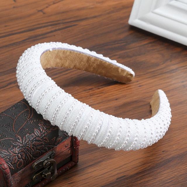 Thick Sponge Velvet Hairbands - Luxury Colored Rhinestones Wild Gorgeous Headband (1U88)