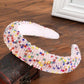 Thick Sponge Velvet Hairbands - Luxury Colored Rhinestones Wild Gorgeous Headband (1U88)