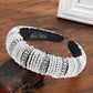 Thick Sponge Velvet Hairbands - Luxury Colored Rhinestones Wild Gorgeous Headband (1U88)